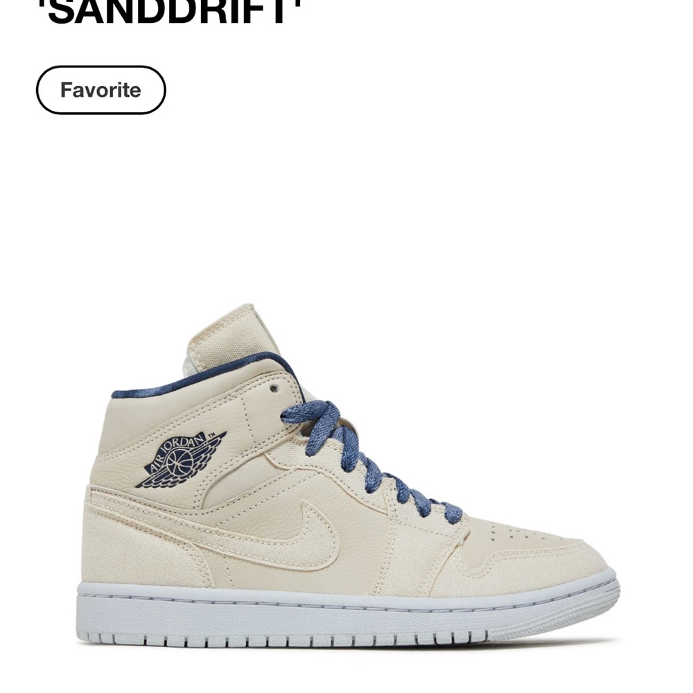 Nike Air Jordan Mid in Sand and Denim Blue